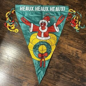 New Orleans Christamas-Themed Crawfish Cajun-French Outdoor Flag